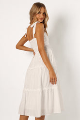 Urmi Midi Dress - White