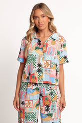 Valeria Shirt - Off White Multi