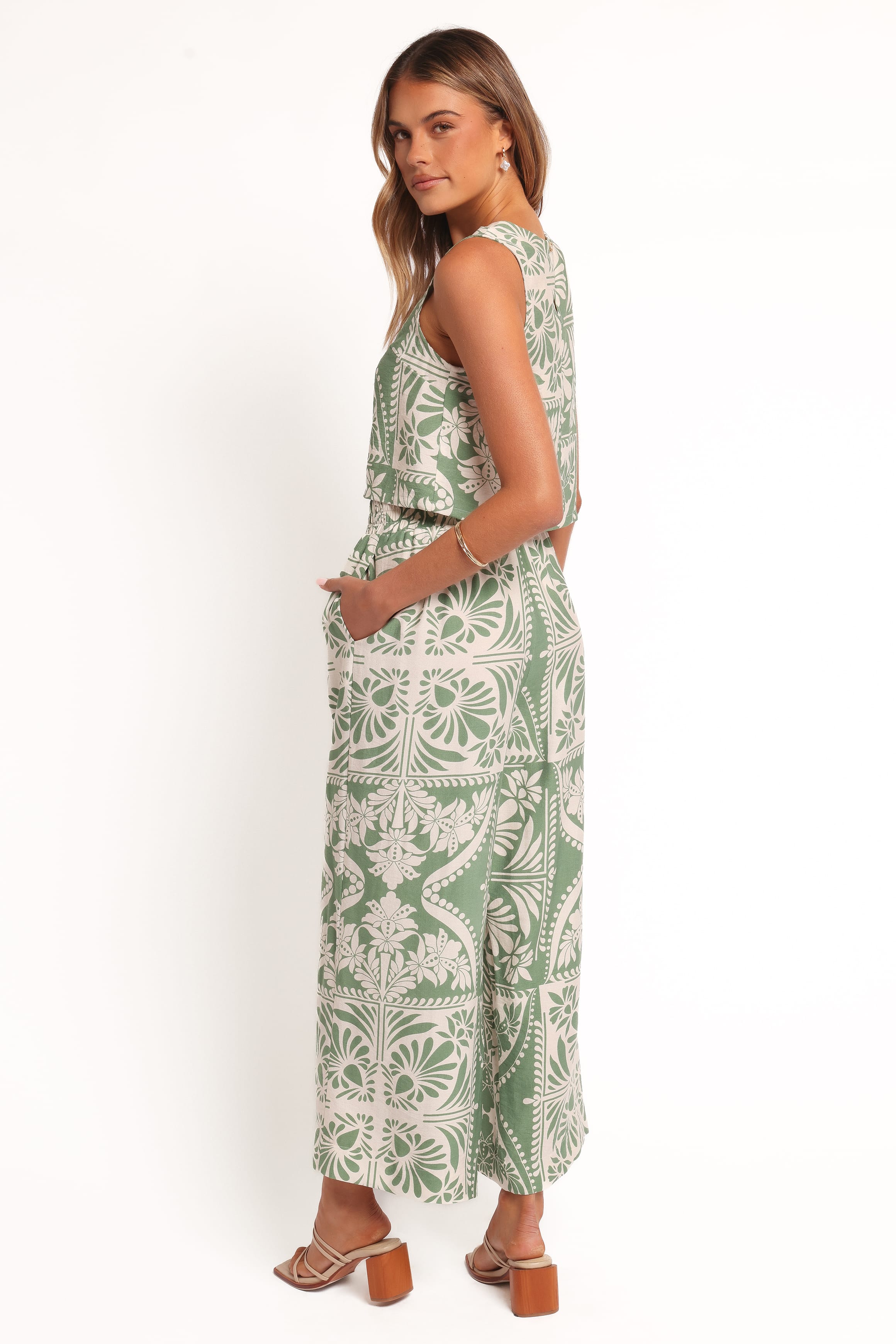 Nevin Pant - Green Floral