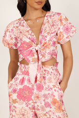 Matilda Top & Pant Set - Pink Floral